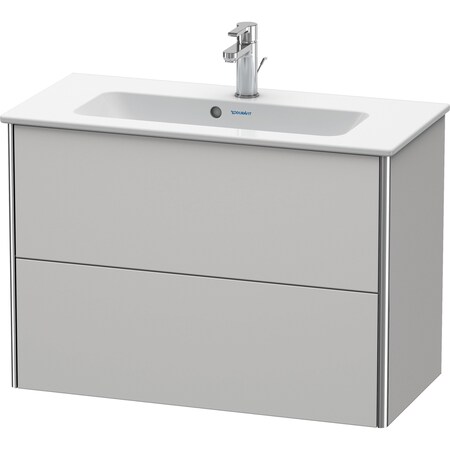 Xsquare Wall-Mounted Vanity Unit Nordic White Satin Matt